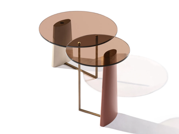 RIALTO H - L - Round glass coffee table by Carpanese Home - view 2